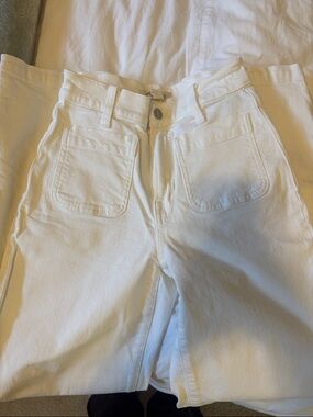 Madewell White Straight-Leg Jeans